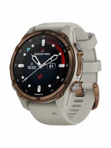 Garmin Descent Mk3i – 43 mm Bronze PVD Titanium with French Gray Silicone Band