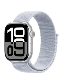 Apple Watch 10, 46 mm, Silver Aluminium, Blue Sport Loop