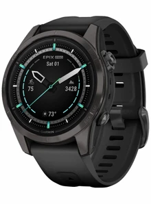 Garmin Epix Pro Gen 2 Sapphire Edition 42 mm Carbon Gray DLC Titanium with Black Band