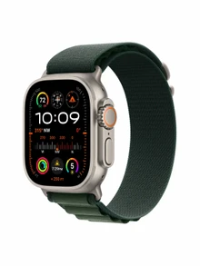 Watch Ultra 2, 49 mm, Natural, Alpine Loop, Dark Green - S MX5Q3