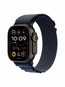 Watch Ultra 2, 49 mm, Black, Alpine Loop, Navy - S MX4S3