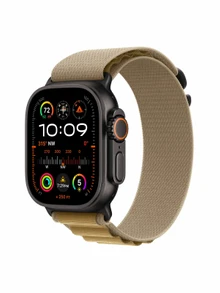 Watch Ultra 2, 49 mm, Black, Alpine Loop, Tan - S MX4Y3