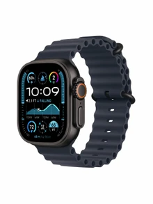 Watch Ultra 2, 49 mm, Black, Ocean Band, Navy MREL3