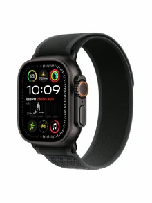 Watch Ultra 2, 49 mm, Black, Trail Loop, Black - S/M MRF53