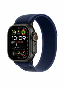 Watch Ultra 2, 49 mm, Black, Trail Loop, Blue - S/M MRF73