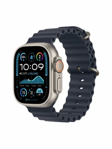 Watch Ultra 2, 49 mm, Natural, Ocean Band, Navy MREM3