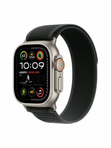 Watch Ultra 2, 49 mm, Natural, Trail Loop, Black - S/M MRG53