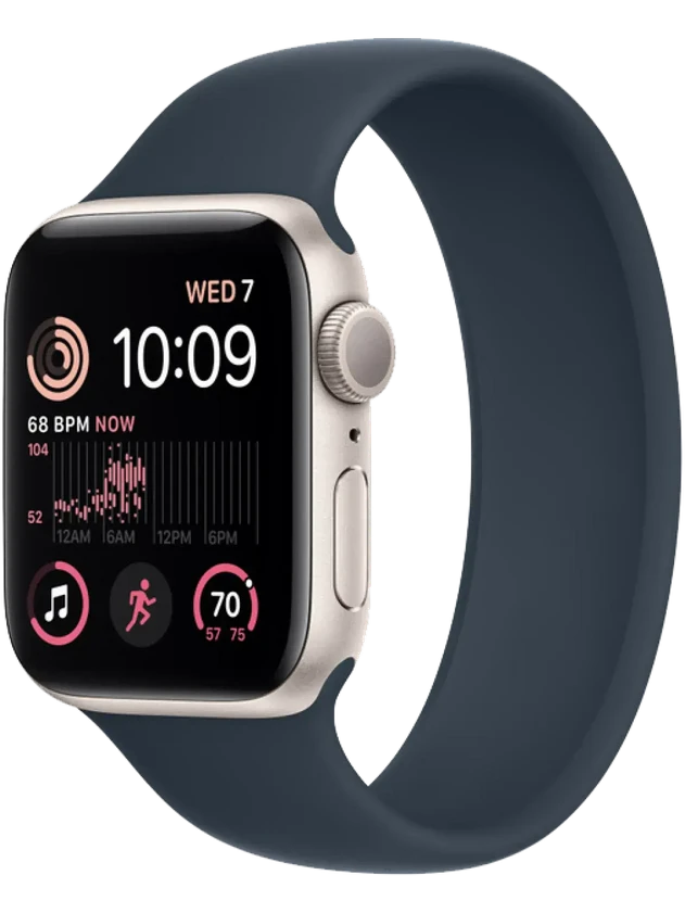 Apple Watch SE 2 44 мм (Сияющая звезда/Синий шторм)