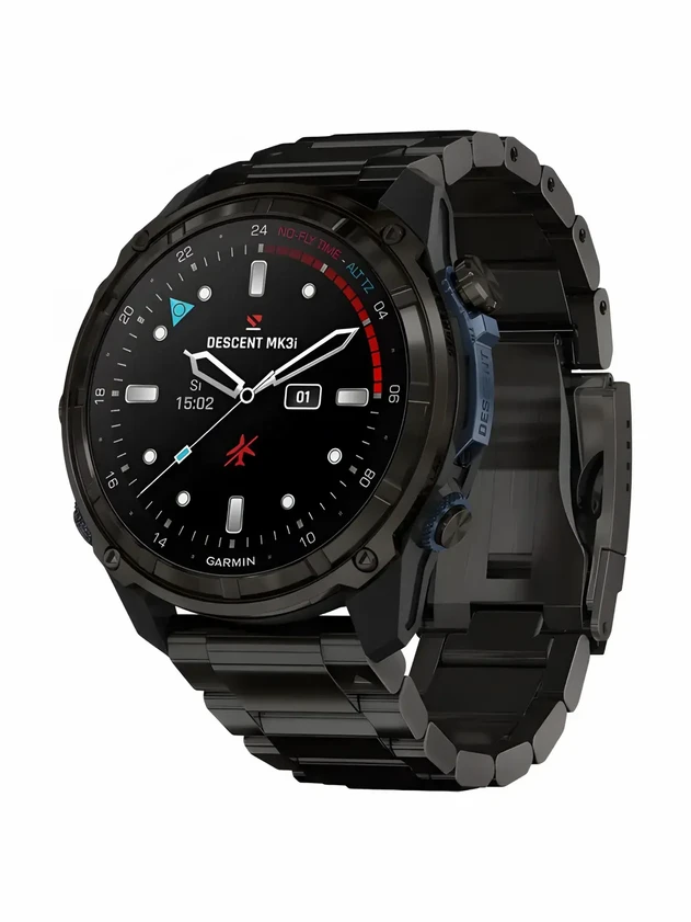 Garmin Descent Mk3i – 51 mm Carbon Gray DLC Titanium with DLC Titanium Band