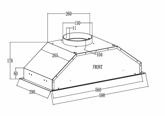 Кухонная вытяжка Schtoff Sesto 60 (черный) Кухонная вытяжка Schtoff Sesto 60 (черный)