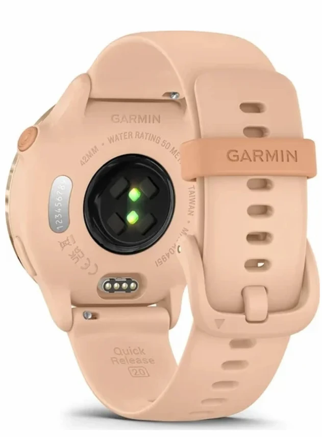 Garmin Vivoactive 6 Metallic Pink Dawn with Pink Dawn Band