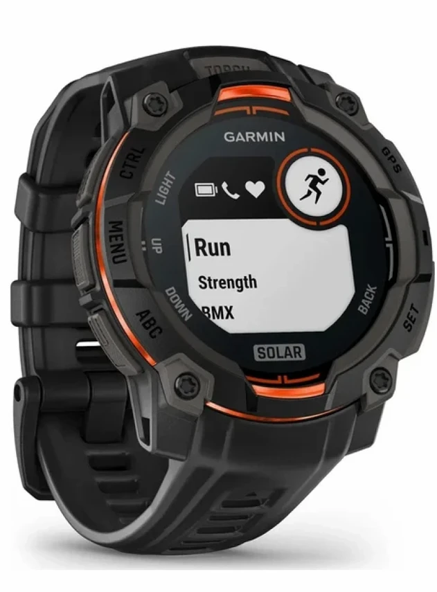 Garmin Instinct 3 – 45 mm, Solar Black with Black Band