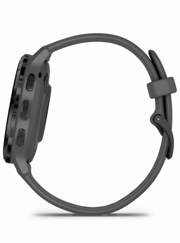 Garmin Venu 3S Slate Stainless Steel Bezel with Pebble Gray Case and Silicone Band