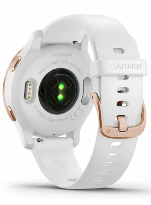 Garmin Venu 2S Rose Gold with White Band