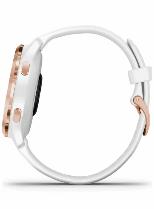 Garmin Venu 2S Rose Gold with White Band