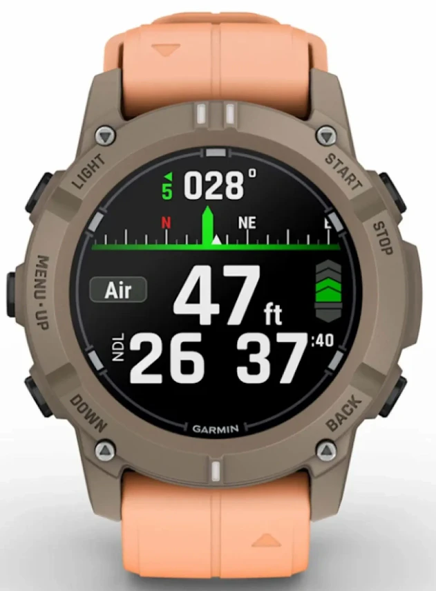 Garmin Descent G2 Paloma with Shell Pink Band