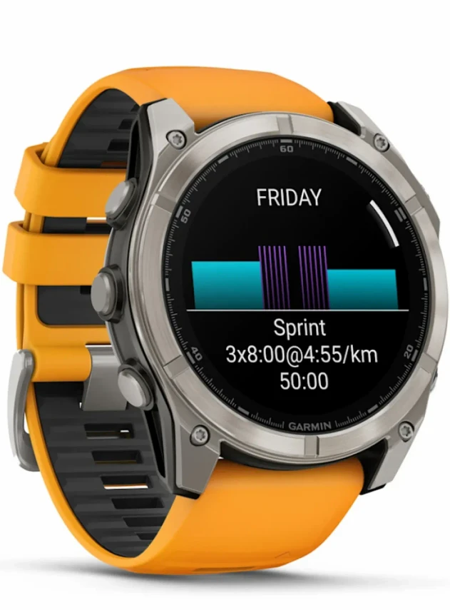 Garmin Fenix 8 51 Amoled Sapphire Titanium with Spark Orange/Grapphite Silicone Band