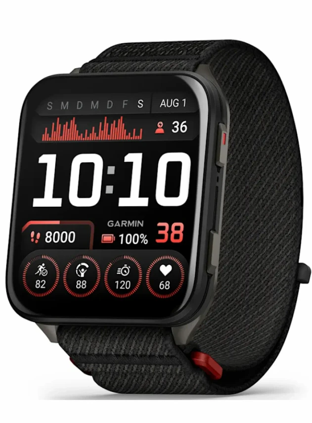 Garmin Venu X1 Black with Slate Titanium Caseback and Black ComfortFit Nylon Band