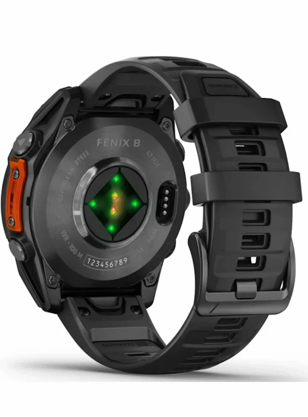 Garmin Fenix 8 47 Amoled Slate Gray with Black Silicone Band