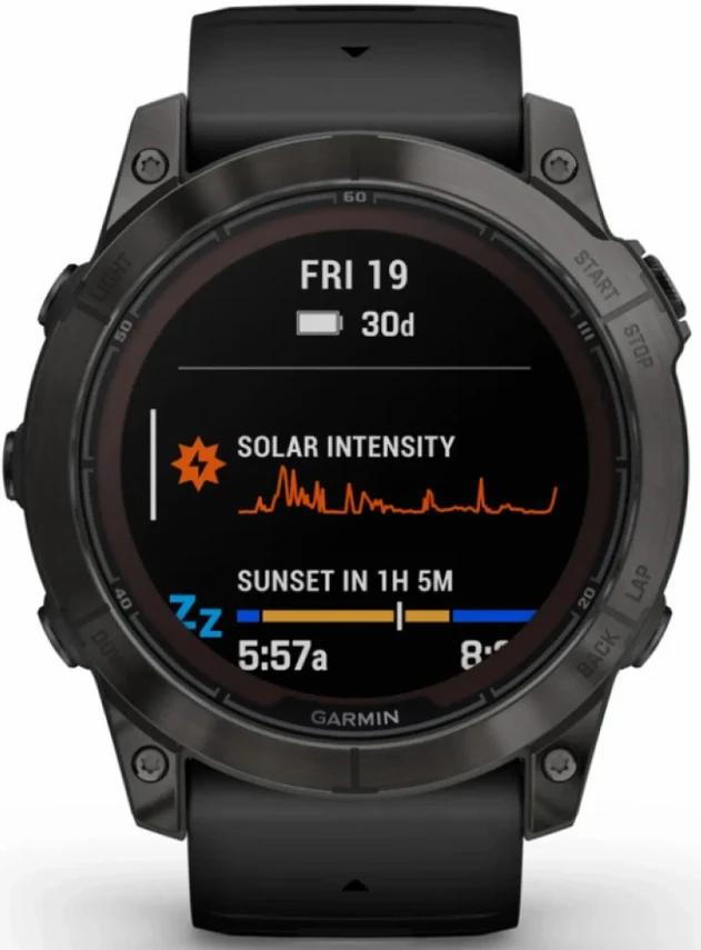 Garmin Fenix 7X Pro Sapphire Solar Edition Titanium/Fog Gray Band