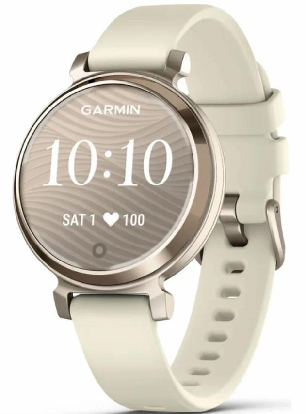 Garmin Lily® 2 Cream Gold Case with Coconut Silicone Band