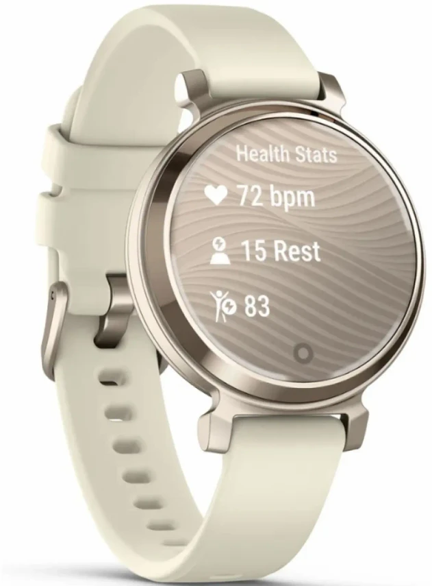 Garmin Lily® 2 Cream Gold Case with Coconut Silicone Band