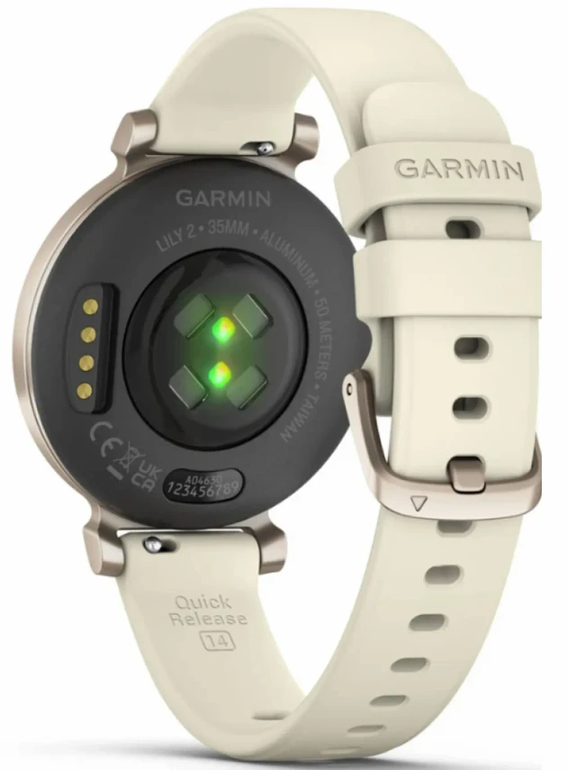 Garmin Lily® 2 Cream Gold Case with Coconut Silicone Band