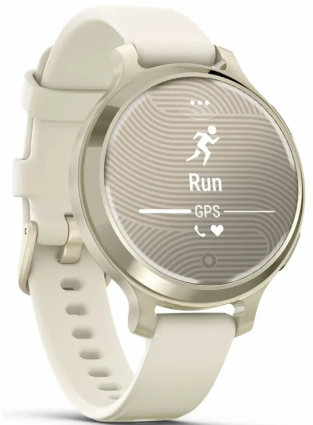 Garmin Lily 2 Active Lunar Gold with Bone Silicone Band