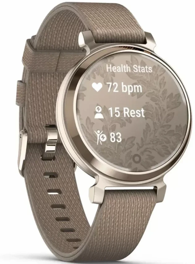 Garmin Lily® 2 Classic Cream Gold with Coffee Nylon Band