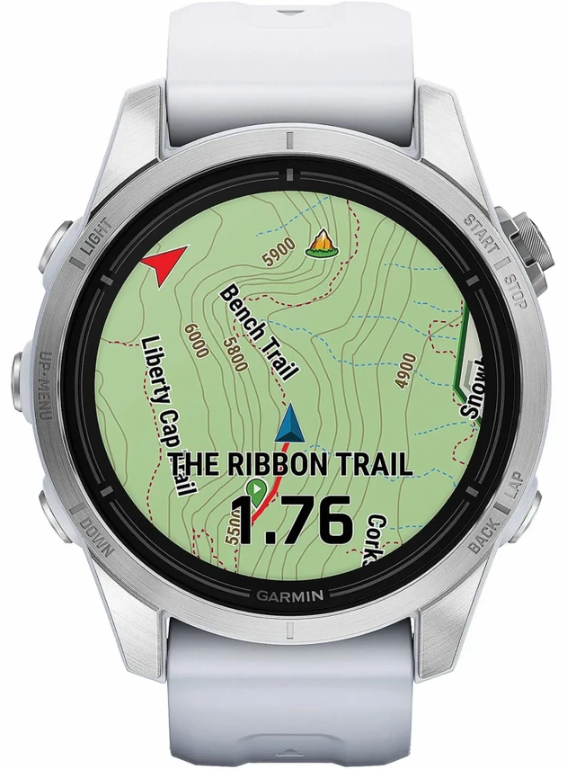 Garmin epix Pro Gen 2 Standard Edition 42 mm Silver with Whitestone Band