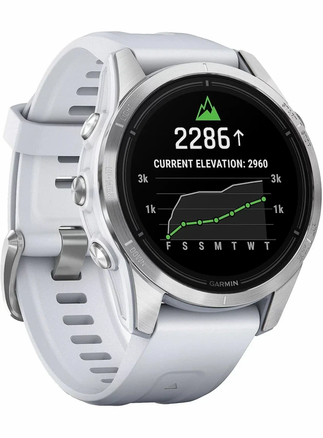 Garmin epix Pro Gen 2 Standard Edition 42 mm Silver with Whitestone Band
