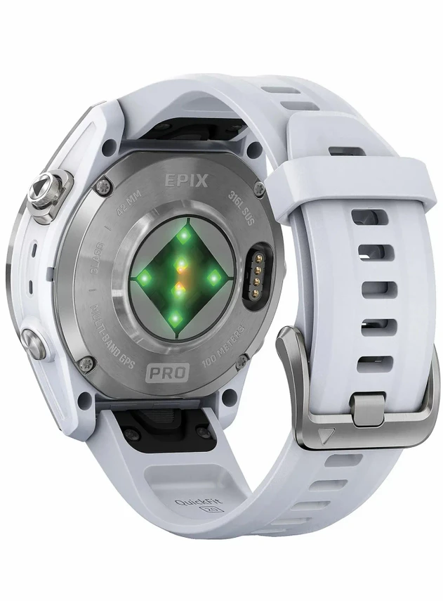 Garmin epix Pro Gen 2 Standard Edition 42 mm Silver with Whitestone Band