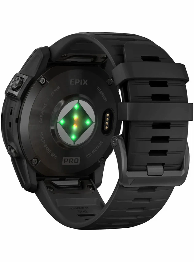 Garmin epix Pro Gen 2 Sapphire Edition 51 mm Carbon Gray DLC Titanium with Black Band