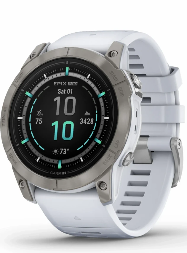 Garmin epix Pro Gen 2 Sapphire Edition 51 mm Titanium with Whitestone Band