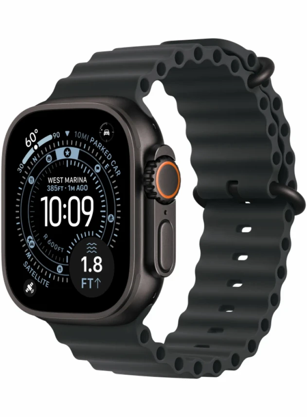 Apple Watch Ultra 3 49 мм Black Titanium Black Ocean Band