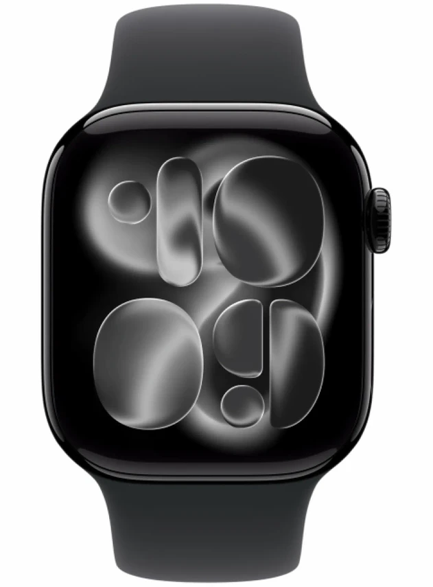 Apple Watch Series 11 46 mm Jet Black Aluminum Black Sport Band
