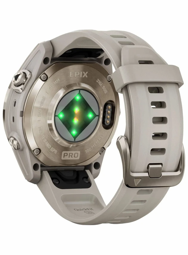 Garmin Epix Pro Gen 2 Sapphire Edition 42 mm Soft Gold with Light Sand Band