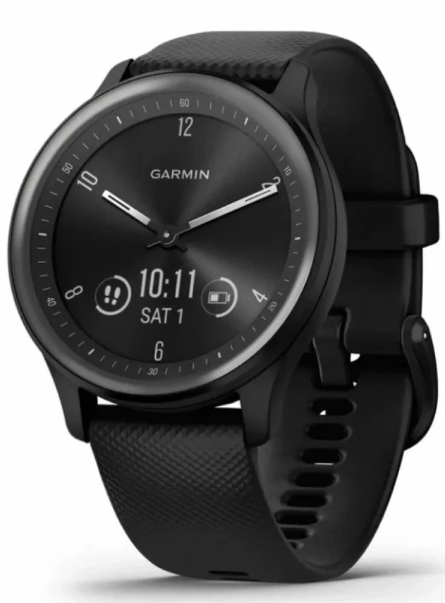 Garmin Vivomove Sport Black Silicone Band