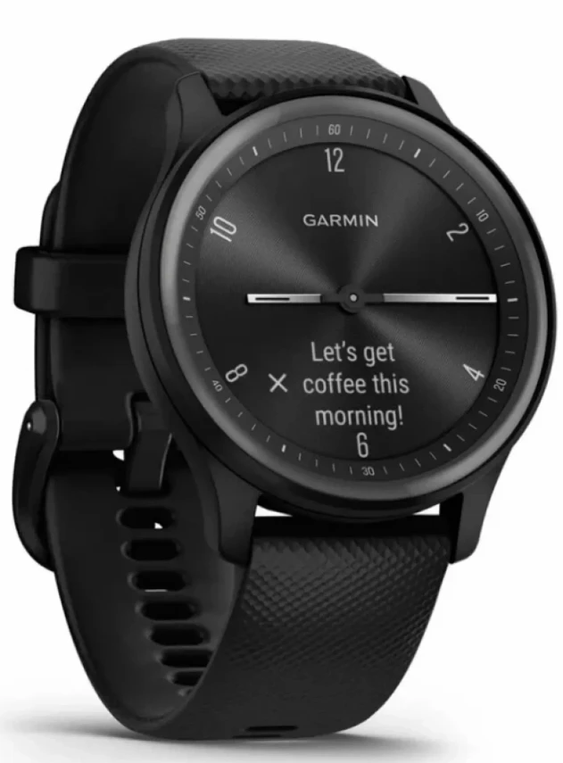 Garmin Vivomove Sport Black Silicone Band