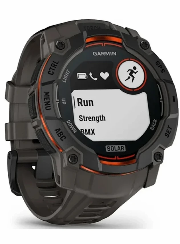 Garmin Instinct 3 – 50 mm, Solar Black with Charcoal Band