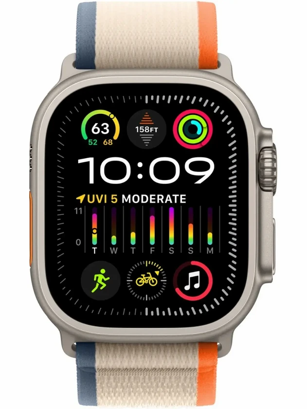 Watch Ultra 2, 49mm Trail Loop Бежево-оранжевый - S/M MRF13