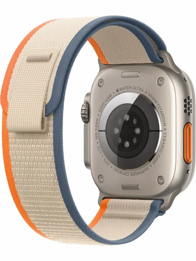 Watch Ultra 2, 49mm Trail Loop Бежево-оранжевый - S/M MRF13