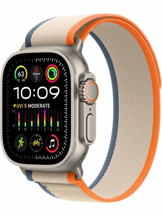 Watch Ultra 2, 49mm Trail Loop Бежево-оранжевый - S/M MRF13