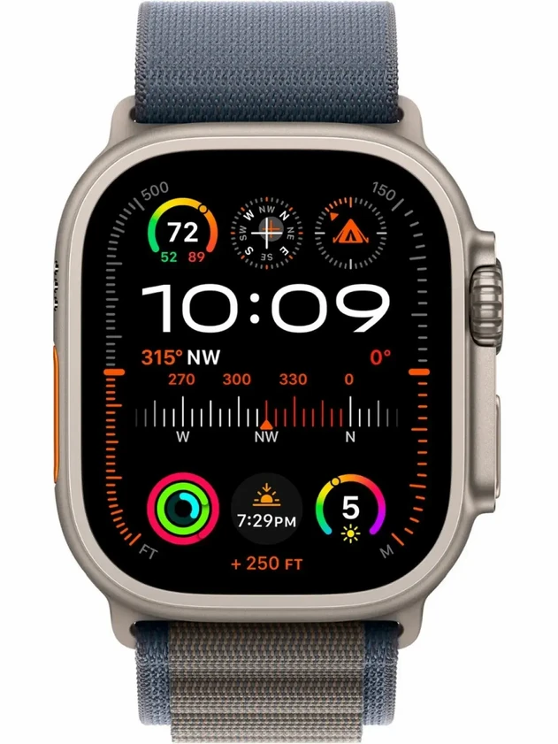 Watch Ultra 2, 49mm Alpine Loop Синий - S MREK3