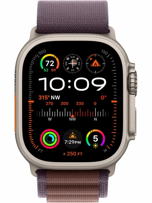 Watch Ultra 2, 49mm Alpine Loop Индиго - L MREW3