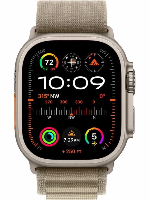 Watch Ultra 2, 49mm Alpine Loop Оливковый - S MREX3