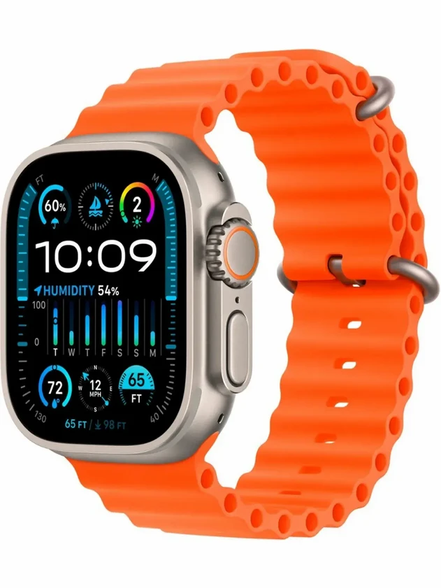 Watch Ultra 2, 49mm Ocean Band Оранжевый MREH3