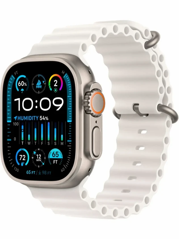 Watch Ultra 2, 49mm Ocean Band Белый MREJ3