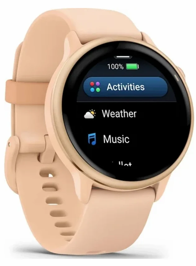 Garmin Vivoactive 6 Metallic Pink Dawn with Pink Dawn Band
