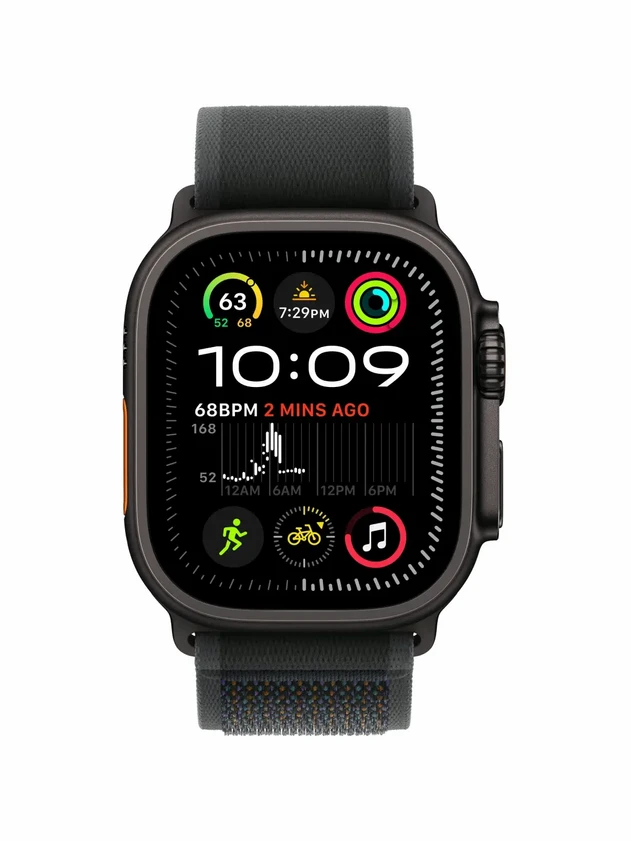 Watch Ultra 2, 49 mm, Black, Trail Loop, Black - M/L MRF63